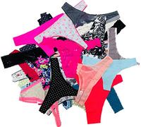 Morvia Variety Panties for Women Pack Sexy Thong Hipster Briefs G-String Tangas Assorted Multi Colored Underwear, 28 Pcs, Large
