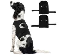 MORVIGIVE Calming Vest for Medium Dogs-L,Soft Breathable | Anxiety Relief Shirt Wraps Chest with Adjustable Elastic Band,Security in Fireworks & Lightningstorms,Fear of Noise (Black)