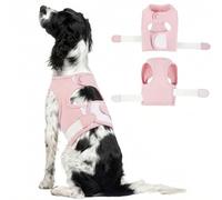 MORVIGIVE Calming Vest for Medium Dogs-L,Soft Breathable | Anxiety Relief Shirt Wraps Chest with Adjustable Elastic Band,Security in Fireworks & Lightningstorms,Fear of Noise (Pink)