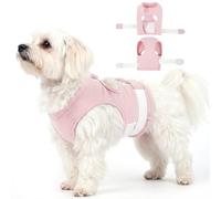 MORVIGIVE XS Dog Anxiety Vest,Sleeveless Calming Jacket | Adjustable Wrap The Chest for Small Dogs,Soft Lightweight Easy to Wear,Relief Anxious,Fear of New Places,Social Stress (Pink)