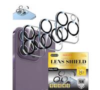 MORWIN - 3 Pack Camera Lens Cover for iPhone 15 Pro Max 6.7 inch/iPhone 15 Pro 6.1 inch, [UHD Clear 9H Tempered Glass] [Anti-Scratch] [Case Friendly] [Anti Glare Ring]