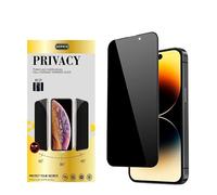 MORWIN Privacy Full Coverage Screen Protector for iPhone 15+/15 Pro Max 6.7-Inch, Black Edge Anti-Spy Tempered Glass Film with Cleaning Kit, Case-Friendly, 1-Pack