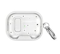 MORWLAT Clear Daisy Case Compatible with AirPods Pro 3 for Women, Secure Lock Protective Cover with Phone Stand & Keychain, Flowers Hard AirPods Pro 3rd Generation Cover