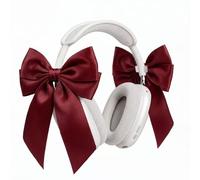 MORWLAT Red Bow Decor for AirPods Max, Cute Headset Attachment for Women Accessories for Apple AirPods Ma