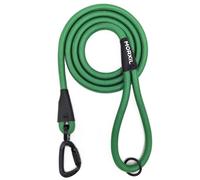 MORXIL Rope Dog Leash, 4 ft Heavy Duty Dog Leash with Aviation Aluminum Auto Locking Carabiner, Strong Nylon Dog Lead for Small, Medium, Large Dogs (Green, 4FT-0.51in)
