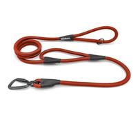 MORXIL Rope Dog Leash with Two Handles, 6 Foot Heavy Duty Dog Leash with Aviation Aluminum Auto Locking Carabiner, Strong Nylon Pet Lead for Small, Medium, Large Dogs, Orange, 6FT-Two Handle