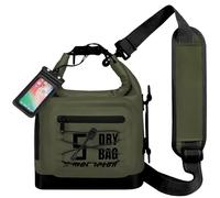 MORXPLOR Dry Bag Waterproof,5L/10L/20L/30L Roll Top Dry Bag Backpack with WaterProof Phone Case for Swim,Kayak(Army Green 5L)