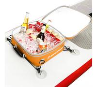 MORXPLOR Waterproof PVC Paddleboard Cooler Deck Bag - 12 Can Soft Insulated Cooler for Paddleboarding, Camping, Kayaking