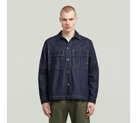 Mosa Neo Raw Overshirt - Dark blue - Men XS