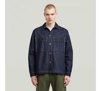 Mosa Neo Raw Overshirt - Dark blue - Men XXL