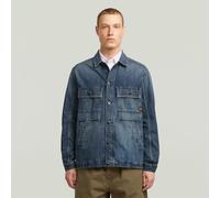 Mosa Overshirt - Medium blue - Men XS