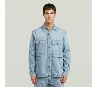 Mosa Overshirt - sun faded pacific blue - Men XL