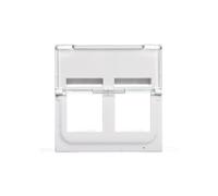 Mosaic adapter double plug Keystone white 078610