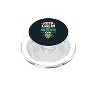Mosaic Artist Heart Tile Maker Mosaic PopSockets PopGrip for MagSafe