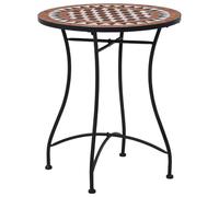 Mosaic Bistro Table Brown 60cm Ceramic