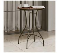 Mosaic Bistro Table Terracotta Ø50x70cm Powder-Coated Iron Frame Ceramic Balcony