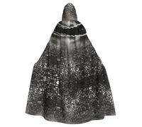 Mosaic Black Shadow Adult Halloween Party Cloak-Stylish Pumpkin Theme Hooded Wizard Robe Cosplay Costumes