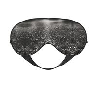 Mosaic Black Shadow Print Eye Mask,Silk-Like Sleep Mask,Night Sleeping Mask for Men Women,for Sleep Relaxation