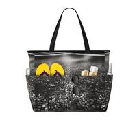 Mosaic Black Shadow Print Large Capacity Travel Bag For Women Beach Tote Bags Duffle Bag,For Travel Gym Vacation
