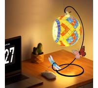 Mosaic Candle Holder, Mosaic Craft Set Lamp, Oriental Glass Lantern, Mosaic Mirror Tiles, Stained Glass Set, Handmade Artworks, Creative and Fashionable Candle Holder Decoration (geschäftig5)