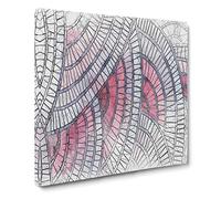 Mosaic Circles Canvas Print | Gallery Wrapped 30mm Frame Wall Art | 20x20 inches | Ready to Hang | Abstract Picture | Living Room Bedroom Lounge Office