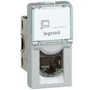 Mosaic Computer Socket Single/ 1 Module/ RJ45 Cat.6 079462