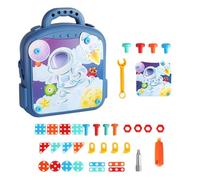 Mosaic Drill Set - ABS, Construction Toy Kit Educational STEM Learning | Electric Drill DIY Building Puzzle For Creativity Development, Kids Engineering Toy Set Early Learning