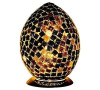 Mosaic Egg Lamp Tile, Glass, Black, Medium