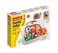 Quercetti 0952 - mozaïek-steekspel Fanta Color Large, 270 stekker 10 mm Fantacol