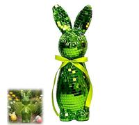 Mosaic Glass Bunny Easter Decorations, Sparkling Disco Rabbit Sculptures for Spring Centerpieces, Tabletop & Shelf Display - Festive Home Décor and Seasonal Gift