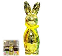 Mosaic Glass Bunny Easter Decorations, Sparkling Disco Rabbit Sculptures for Spring Centerpieces, Tabletop & Shelf Display - Festive Home Décor and Seasonal Gift