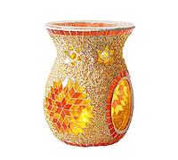 Mosaic Glass Oil Burner, Colorful Fragrance Oil Warmer Tealight Candle Holder Burner, Home Decor Incense Aroma Diffuser Wax Burner