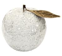 Mosaic Glass Pearl White Apple (Fruit)