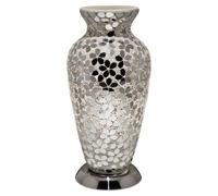 Mosaic Glass Vase Lamp - Mirrored Flower