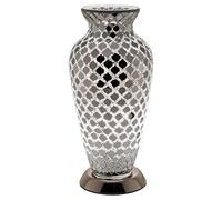 Mosaic Glass Vase Lamp - Mirrored Tile
