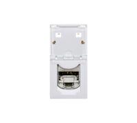 MOSAIC Gniazdo komputerowe pojedyncze RJ45 kat.6a STP 1M białe 076573