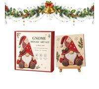 Mosaic Kit - Colorful Gnome Craft Pieces, Handmade Art Project Set