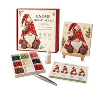 Mosaic Kit | with Colorful Pieces Gnome Handmade Funny Home Decor
