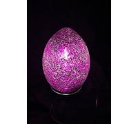Mosaic Lamp, Glass, Fuschia, Small