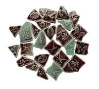 Mosaic Making 160g Irregular Mosaic Making Creative Ceramic Mosaic Tiles DIY Hobby Wall Crafts Decoration Porcelain Tile Pieces(6)