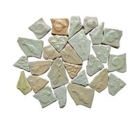 Mosaic Making 160g Irregular Mosaic Making Creative Ceramic Mosaic Tiles DIY Hobby Wall Crafts Decoration Porcelain Tile Pieces(2)