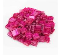 Mosaic Making 1kg Glitter Glass Mosaic Tiles Crafting Pieces Art Hobbies Assorted Colors Mosaic Tiles for Craft Arte(Color4)