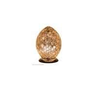 Mosaic Medium Egg Lamp - DISTRESSED GOLD Bedroom/Table Light