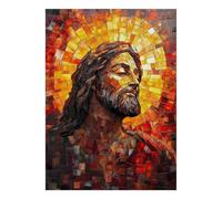 Mosaic Portrait Light Jigsaw Puzzle, 1000 Pcs For Adults | 38x26cm Puzzle Fans, Birthday Gift, Cardboard, Mood Calming, Tight Puzzle Fit