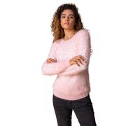 Mosaic Print Fluffy Jumper Roman Light Pink 14
