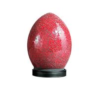 mosaic red color egg lamp
