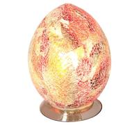 mosaic red egg lamp