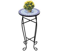 Mosaic Side Table Plant Table Blue White Berkfield Home Blue One Size