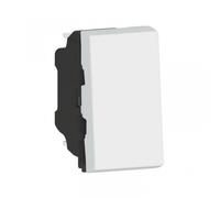 Mosaic Single Pole Backlit Push Button White 077033L