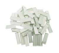 Mosaic Stained Glass Strips DIY for Crafts, 200g Clear Mosaic Pieces Stain Glass Crafts DIY Hobbies Art Crafts Material (White, 3.2CM)